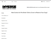 Tablet Screenshot of inversepress.com